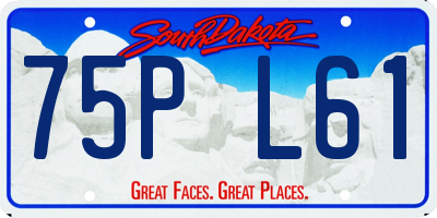 SD license plate 75PL61