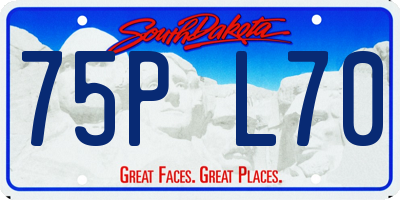 SD license plate 75PL70
