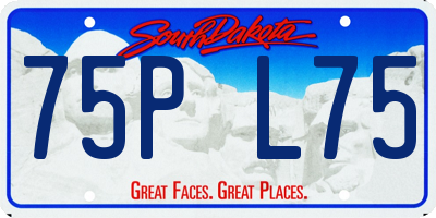 SD license plate 75PL75
