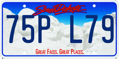 SD license plate 75PL79