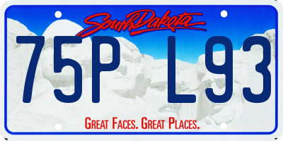 SD license plate 75PL93