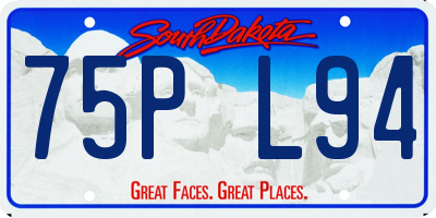 SD license plate 75PL94