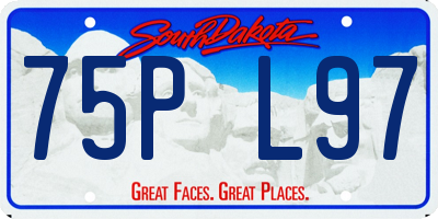 SD license plate 75PL97