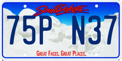 SD license plate 75PN37