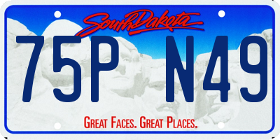 SD license plate 75PN49