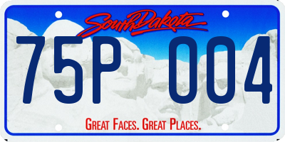 SD license plate 75PO04