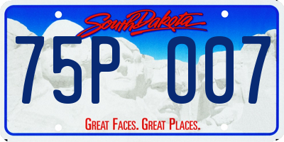 SD license plate 75PO07