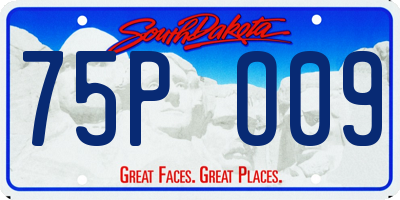 SD license plate 75PO09