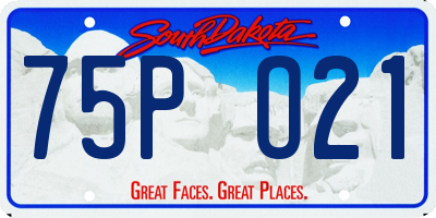 SD license plate 75PO21