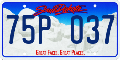 SD license plate 75PO37