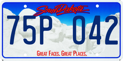SD license plate 75PO42