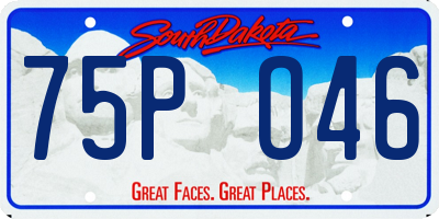SD license plate 75PO46