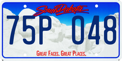 SD license plate 75PO48