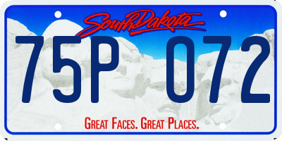 SD license plate 75PO72