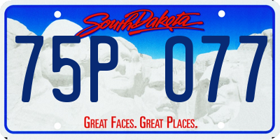 SD license plate 75PO77