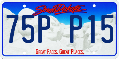 SD license plate 75PP15