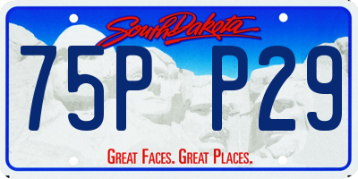 SD license plate 75PP29
