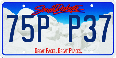 SD license plate 75PP37
