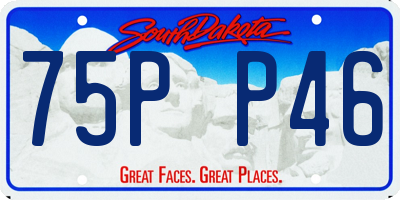 SD license plate 75PP46