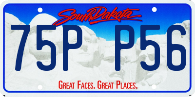 SD license plate 75PP56