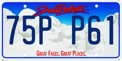 SD license plate 75PP61