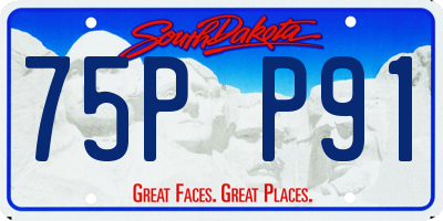 SD license plate 75PP91