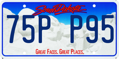 SD license plate 75PP95