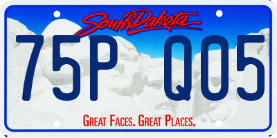 SD license plate 75PQ05