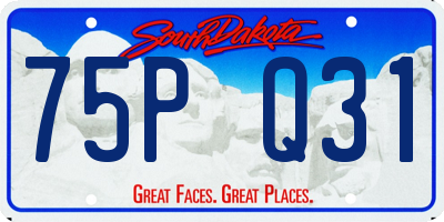 SD license plate 75PQ31