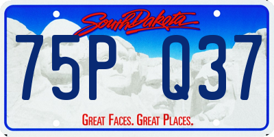 SD license plate 75PQ37