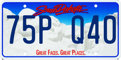 SD license plate 75PQ40