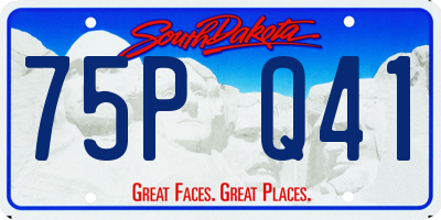 SD license plate 75PQ41