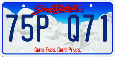 SD license plate 75PQ71