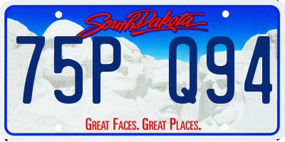 SD license plate 75PQ94