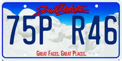 SD license plate 75PR46