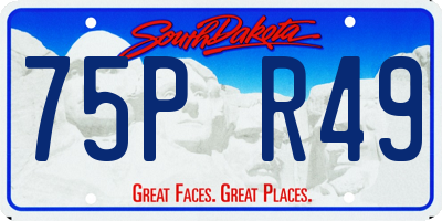 SD license plate 75PR49