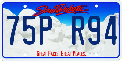 SD license plate 75PR94