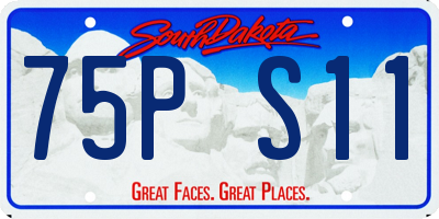 SD license plate 75PS11
