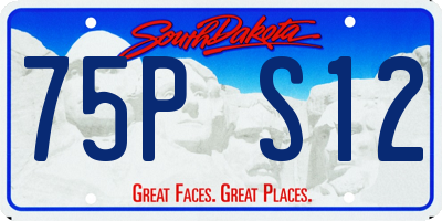 SD license plate 75PS12