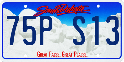 SD license plate 75PS13