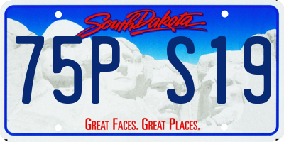 SD license plate 75PS19
