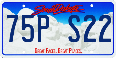 SD license plate 75PS22