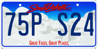 SD license plate 75PS24