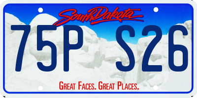 SD license plate 75PS26