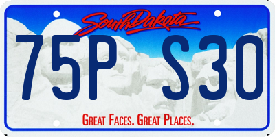 SD license plate 75PS30