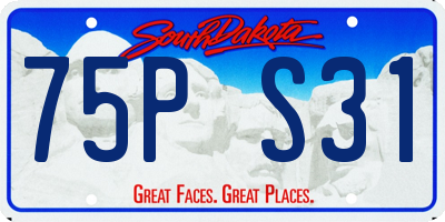 SD license plate 75PS31