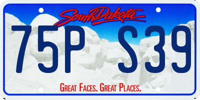 SD license plate 75PS39