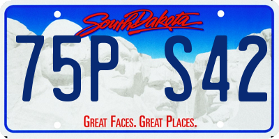 SD license plate 75PS42