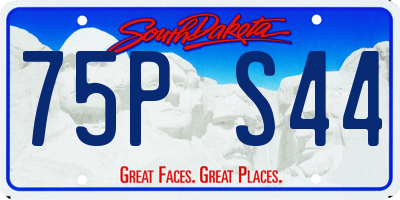 SD license plate 75PS44