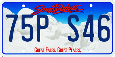 SD license plate 75PS46